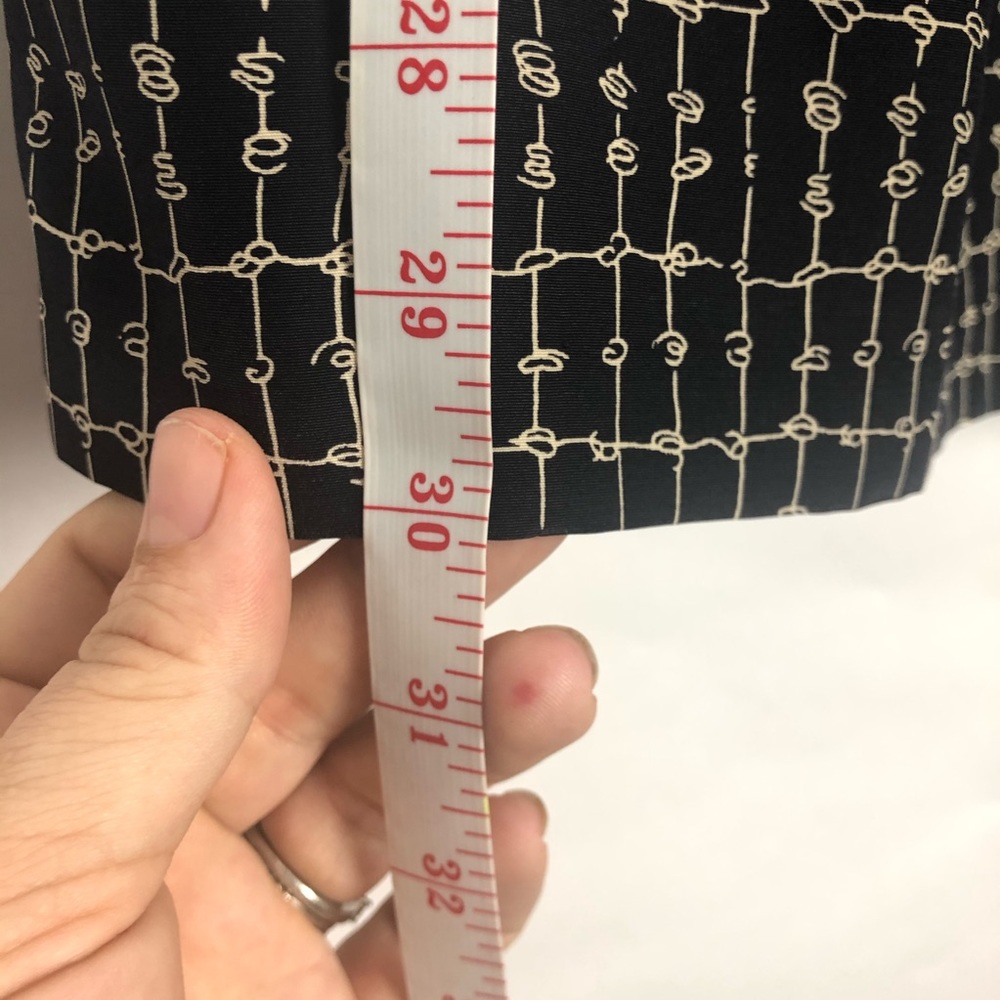 Leslie Fay navy midi skirt - Picture 3 of 5